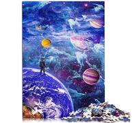 Beyond Our World Puzzle de 1000 pièces pour Enfants Puzzles en Bois Jouets de Puzzle DIY 19,7 x 29,5 Pouces