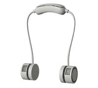 Beyond Your Thoughts Ventilateur de cou portable, 3 vitesses, Ventilo Silencieux Rechargeable, Refroidissement derrière le cou, pour la maison, le bureau, les voyages en plein air, Vert