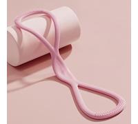 Beyonddraw Resistance Bands, Figure 8 Exercise Bands for Women Men, Yoga Gym Fitness Pulling Rope, for Arms,Back,Shoulder Stretch,Not Break, Portable Gift for Sports Lover/Beginner (Pink)