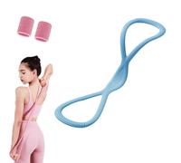 Beyonddraw Resistance Bands, Figure 8 Resistance Bands with Handles, Not Break, Portable, for Working Out, Arm, Chest, Back, Shoulder Stretch (Blue-25 lbs)