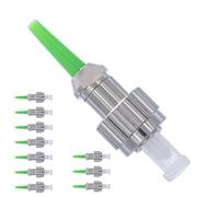 BEYONDTECH Connecteur Fibre Optique FC Monomode - APC Simplex 0,9mm (Lot de 10) - Kit Connecteurs Fibre