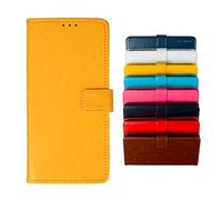 BeyondTop Coque pour Huawei Y6p Portefeuille Cuir PU Housse de Protection et Rabat avec Fente Carte et Support Fonction Étui pour Huawei Y6p-Jaune