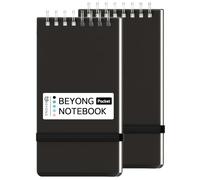 BEYONG Petit bloc-notes de poche pour agenda journalier 7,6 x 12,7 cm | Poche ajustée. Plan Big.