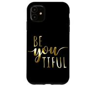 Beyoutiful Be You Tiful Mindful Yoga Beautiful Femmes Coque pour iPhone 11