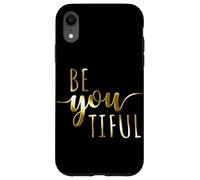 Beyoutiful Be You Tiful Mindful Yoga Beautiful Femmes Coque pour iPhone XR