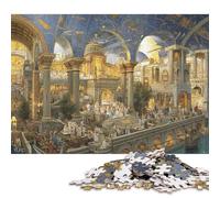 Beyrouth Puzzles en Bois 500 Pièces Adultes Jeux Éducatifs Cadeaux d'anniversaire pour Décoration Jeu De Défi Familial Relaxation Et Sagesse 500pcs (52x38cm)