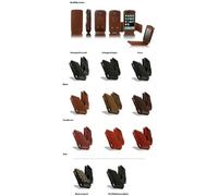 Beyzacases - Etui cuir Apple iPhone 3GS Multiflip Ebène
