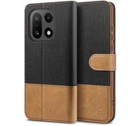 BEZ Coque pour Oneplus 15, Etui pour Oneplus 15 Housse en Cuir de Protection, Portefeuille en Cuir Polyuréthane, Crochet, Pochette pour Monnaie, Fermeture Magnétique, Noir