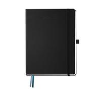 BEZEND Agenda 2026 2027 A4 Semainier 28 x 22 cm 18 Mois De Juil. 2026 à Déc. 2027, Agenda Scolaire Format Horizontal, Pages de Notes, Porte-Stylo Fixe, Couverture Rigide en Cuir PU, Noir