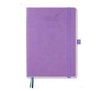 BEZEND Agenda 2026 2027 A5 Semainier 21 x 15,5 cm 18 Mois De Juil. 2026 à Déc. 2027, Agenda Scolaire avec Pages de Notes, Porte-Stylo Fixe, Couverture Rigide en Cuir PU, Lavande