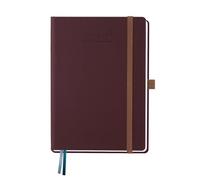 BEZEND Agenda 2026 2027 A5 Semainier 21 x 15,5 cm 18 Mois De Juil. 2026 à Déc. 2027, Agenda Scolaire avec Deux Pages par Semaine avec une Page de Notes, Couverture Rigide en Cuir PU, Bourgogne