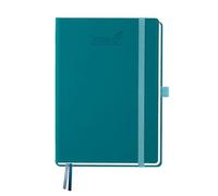 BEZEND Agenda 2026 2027 A5 Semainier 21 x 15,5 cm 18 Mois De Juil. 2026 à Déc. 2027, Agenda Scolaire avec Deux Pages par Semaine avec une Page de Notes, Couverture Rigide en Cuir PU, Vert Pacifique