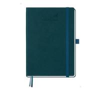BEZEND Agenda 2026 2027 A5 Semainier 21 x 15,5 cm 18 Mois De Juil. 2026 à Déc. 2027, Agenda Scolaire avec Pages de Notes, Porte-Stylo Fixe, Couverture Rigide en Cuir PU, Vert foncé