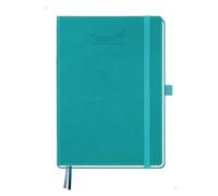 BEZEND Agenda 2026 2027 A5 Semainier 21 x 15,5 cm 18 Mois De Juil. 2026 à Déc. 2027, avec Calendrier Mensuel, Pages de Notes, Porte-Stylo Fixe, Couverture Rigide en Cuir PU, Turquoise