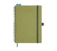 BEZEND Agenda 2026 Semainier Spirale A5 21 x 15,5 cm Agenda Scolaire Professionnel 2026 Planner A5, 18 Mois Du Juillet. 25 à Déc. 26, Couverture Souple en Cuir PU - Kiwi