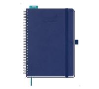 BEZEND Agenda scolaire 2026-2027 hebdomadaire et mensuel (spirale de 15,2 x 21,6 cm) avec onglets (26 juillet et 27 décembre) avec onglets horaires, papier épais, poche de rangement, couverture souple