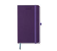 BEZEND Petit Agenda 2026 2027 de Poche A6 17 x 9,5 cm, Semainier 18 Mois De Juil. 2026 à Déc. 2027, Format Horizontal, Pages de Notes, Porte-Stylo Fixe, Couverture Rigide en Cuir PU, Violet