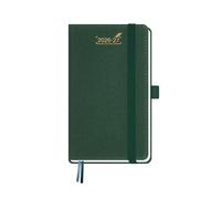 BEZEND Petit Agenda 2026 2027 de Poche A6 Semainier 18 Mois De Juil. 2026 à Déc. 2027, Agenda Scolaire avec Double Horaire 1 Semaine 2 Pages, Couverture Rigide en Cuir PU, Vert Forêt