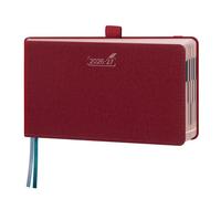 BEZEND Petit Agenda 2026 2027 de Poche A6 Semainier 18 Mois De Juil. 2026 à Déc. 2027, Vertical 1 Semaine 2 Pages, Tranche Or Rosé, Couverture Rigide en Cuir PU, Bordeaux Foncé