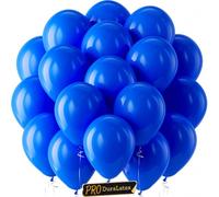 Bezente Pro Duralatex - Lot de 120 ballons bleu roi extra épais de 25,4 cm pour anniversaire, remise de diplôme, baseball, retraite, enterrement de vie de jeune fille, décorations de fête patriotique