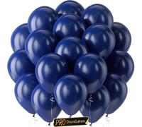 Bezente Pro Duralatex Lot de 120 ballons extra épais pour mariage, remise de diplôme, anniversaire, sport, enterrement de vie de jeune fille - 25,4 cm - bleu marine