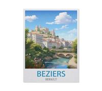 Béziers Hérault，Jigsaw Puzzle 1000 Pièces pour Adultes Enfants Puzzle en Bois ， Divertissement Bricolage Jouets Jeux De Famille Créatif（75x50cm）-GQ22