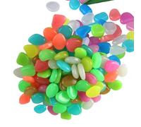 Bezijhr Petits Galets | 100 Pièces De Galets Lisses pour Vase,Petits Cailloux Lumineux De Terrarium | pour Aquarium Eau Pot Terrarium Artisanat Paysagisme Intérieur Extérieur Chemin Jardin