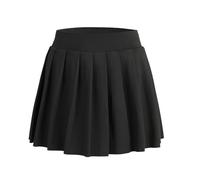 Bezioner Filles Jupe Tennis Plissée Jupe de Golf avec Short Intérieur et Poches Jupe de Sport d'entraînement Uniforme Scolaire pour Enfant Noir S (4-5 Ans, 100-110 cm)