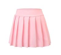 Bezioner Filles Jupe Tennis Plissée Jupe de Golf avec Short Intérieur et Poches Jupe de Sport d'entraînement Uniforme Scolaire pour Enfant Rose Nouveau M (6-7 Ans, 110-120 cm)