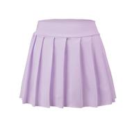 Bezioner Jupe Tennis Plissée avec Short Intérieur et Poches - Golf, Sport, Entraînement, Uniforme Scolaire pour Filles - Violet Pur M (6-7 Ans, 110-120 cm)