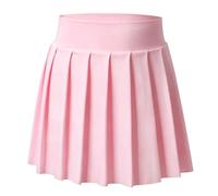 Bezioner Jupe Tennis Plissée de Golf Avec Short Intérieur et Poches - Sport d'Entraînement Uniforme Scolaire Pour Filles - Rose Nouveau XL (10-12 Ans, 130-150 cm)