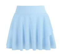 Bezioner Jupes et Jupes-Shorts Fille Jupe Tennis avec Short Intérieur et Poches Jupe de Golf Taille Haute Jupe de Sport pour Enfant Bleu M (6-7 Ans, 110-120 cm)