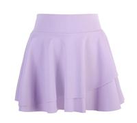 Bezioner Jupes et Jupes-Shorts Fille Jupe Tennis avec Short Intérieur et Poches Jupe de Golf Taille Haute Jupe de Sport pour Enfant Violet M (6-7 Ans, 110-120 cm)