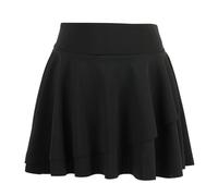 Bezioner Jupes et Jupes-Shorts Fille Jupe Tennis avec Short Intérieur et Poches Jupe de Golf Taille Haute Jupe de Sport pour Enfant Noir M (6-7 Ans, 110-120 cm)