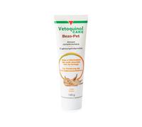 Vetoquinol Bezo-Pet Lot de 4 boîtes de 120 g de pâte, compléments alimentaires pour chiens et chats, peuvent aider à favoriser l'excrétion des boules de poils, avec du malt