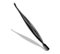 BEZOX Coupe-cuticules - Outil de soin des ongles - En acier inoxydable - Avec fourchette - Noir