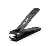 BEZOX Coupe-ongles à lame droite robuste pour ongles d'orteils épais, coupe-ongles professionnel en acier inoxydable pour ongles des mains et des pieds - Coupe-ongles pour ongles épais à mâchoire