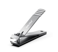 BEZOX Coupe-ongles à lame droite robuste pour ongles d'orteils épais, coupe-ongles professionnels en acier inoxydable pour ongles des mains et des pieds - Coupe-ongles pour ongles épais à mâchoire