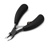 BEZOX Coupe-ongles de précision pour ongles épais ou incarnés - Podologue - Grand coupe-ongles professionnel - Avec boîte en métal/ressort de rechange