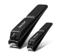 BEZOX - Lot de 2 Coupe-Ongles à Large Ouverture pour Doigts et Orteils - Acier Inoxydable