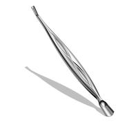 BEZOX Repousse-cuticules et tondeuse 2 en 1 avec fourchette - Outil professionnel en acier inoxydable pour manucure et pédicure indolores (argenté)