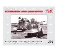 Bf 109f-4 With German Ground Personnel - 1:48e - Icm G