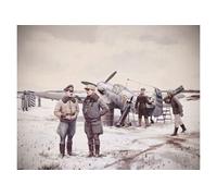 Bf 109f-4 With German Luftwaffe Stuff - 1:48e -