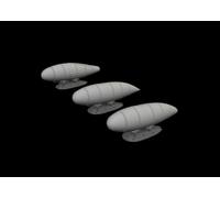 Bf 109K external fuel tanks - Eduard Accessories 648906 skala 1/48