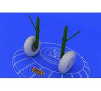 Bf 110 C/d Main Undercarriage Wheels - 1:48e - Accessories