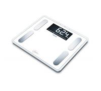 Beurer BF 410 Signature Line, Pèse-personne impédancemètre, analyse précise du corps jusqu'à 10 personnes, avec écran LCD extra large, capacité de charge jusqu'à 200 kg, blanc
