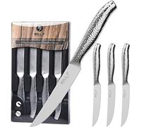 BF BILL.F SINCE 1983 Lot de 4 couteaux à steak à bord dentelé avec manche en acier inoxydable 11,4 cm
