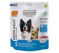 BF Petfood Aliment Complet Agneau pour chien, 7 x 90g (630g)