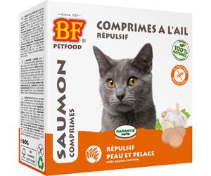 BF Petfood Comprimés À L'Ail Répulsif Au Saumon Peau Et Pelage Chats 100 Pièces