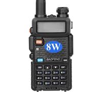 Bf Uv-5R 8-Watt Dual Band Two-Way Radio (144Mhz-146Mhz Vhf & 430Mhz-440Mhz Uhf) Includes Full Kit, Black